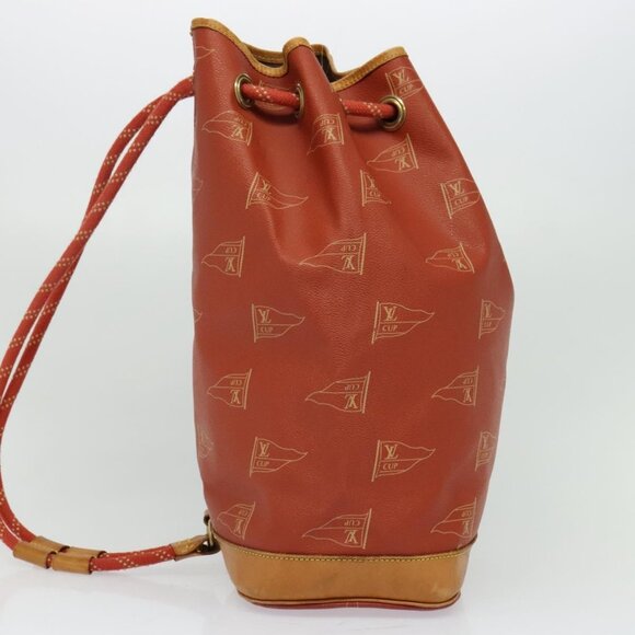 LOUIS VUITTON LV CUP Saint Tropez Shoulder Bag Red M80026 LV Auth BD1921 - Picture 5 of 16